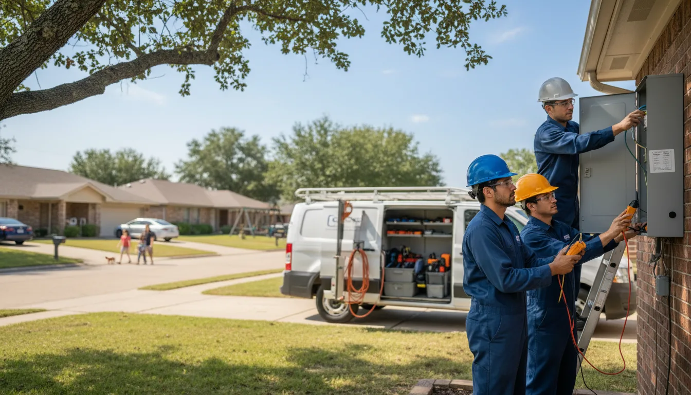 Certified electrician providing emergency electrical services in Kenedy, TX